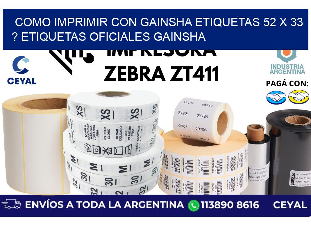 como imprimir con gainsha etiquetas 52 x 33 ? etiquetas oficiales gainsha
