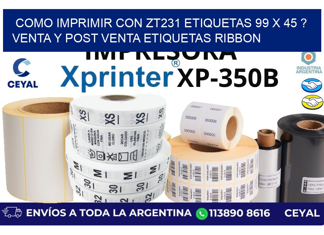 como imprimir con zt231 etiquetas 99 x 45 ? Venta y post venta etiquetas ribbon
