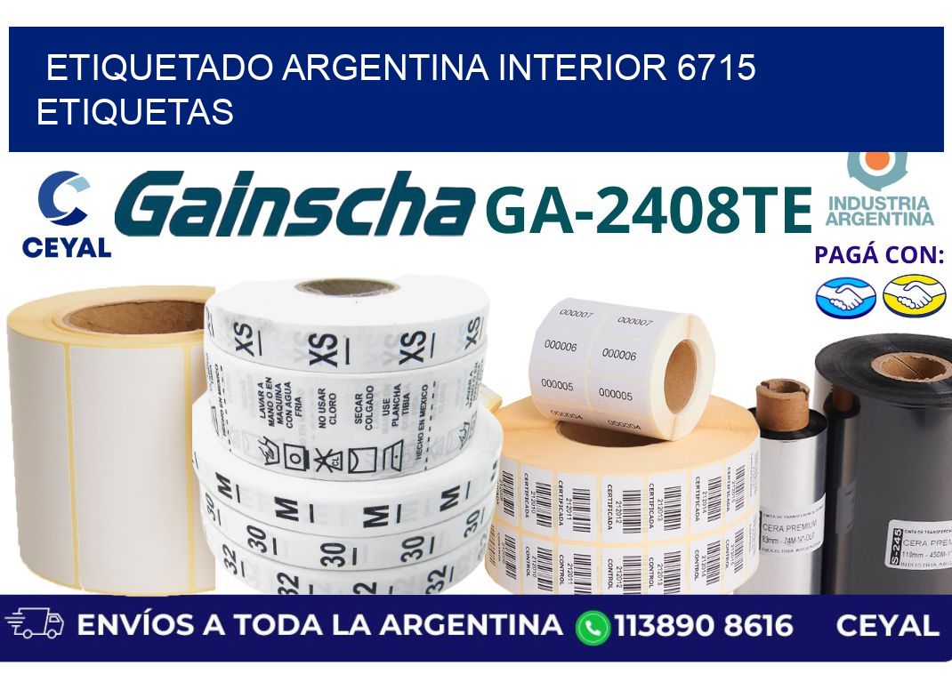 etiquetado argentina interior 6715 etiquetas