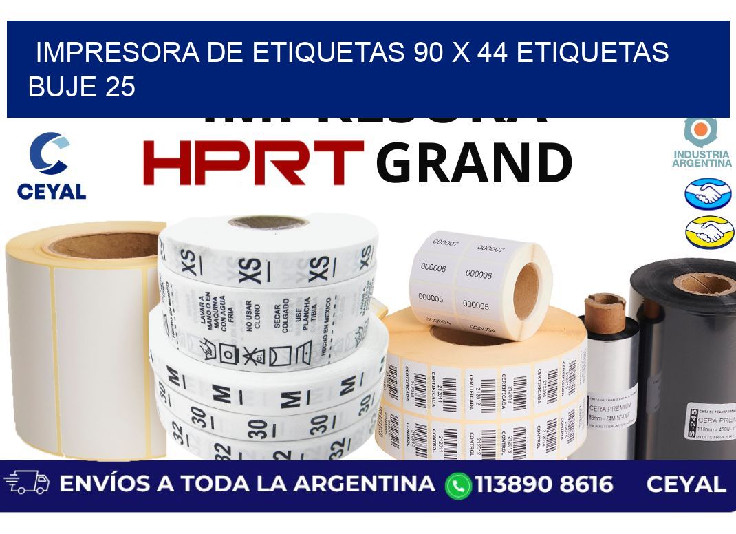 impresora de etiquetas 90 x 44 etiquetas  buje 25