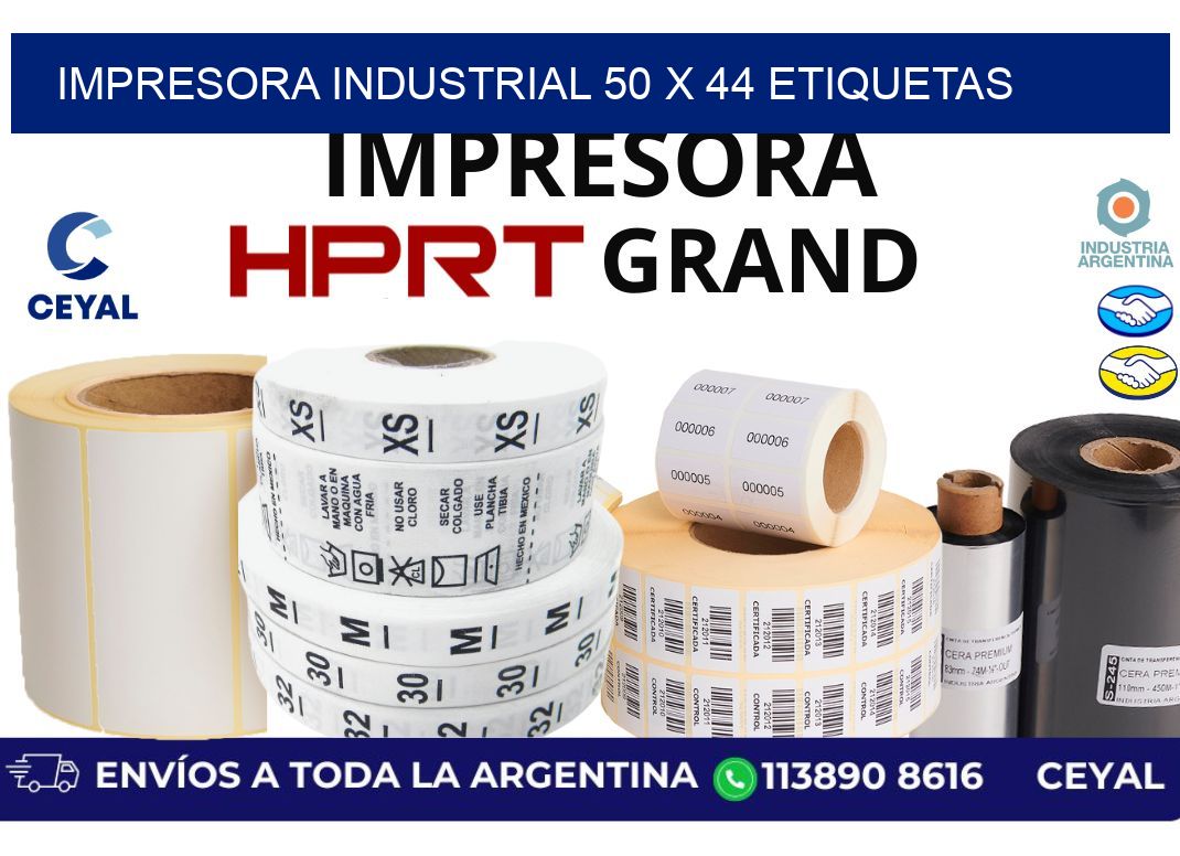impresora industrial 50 x 44 etiquetas