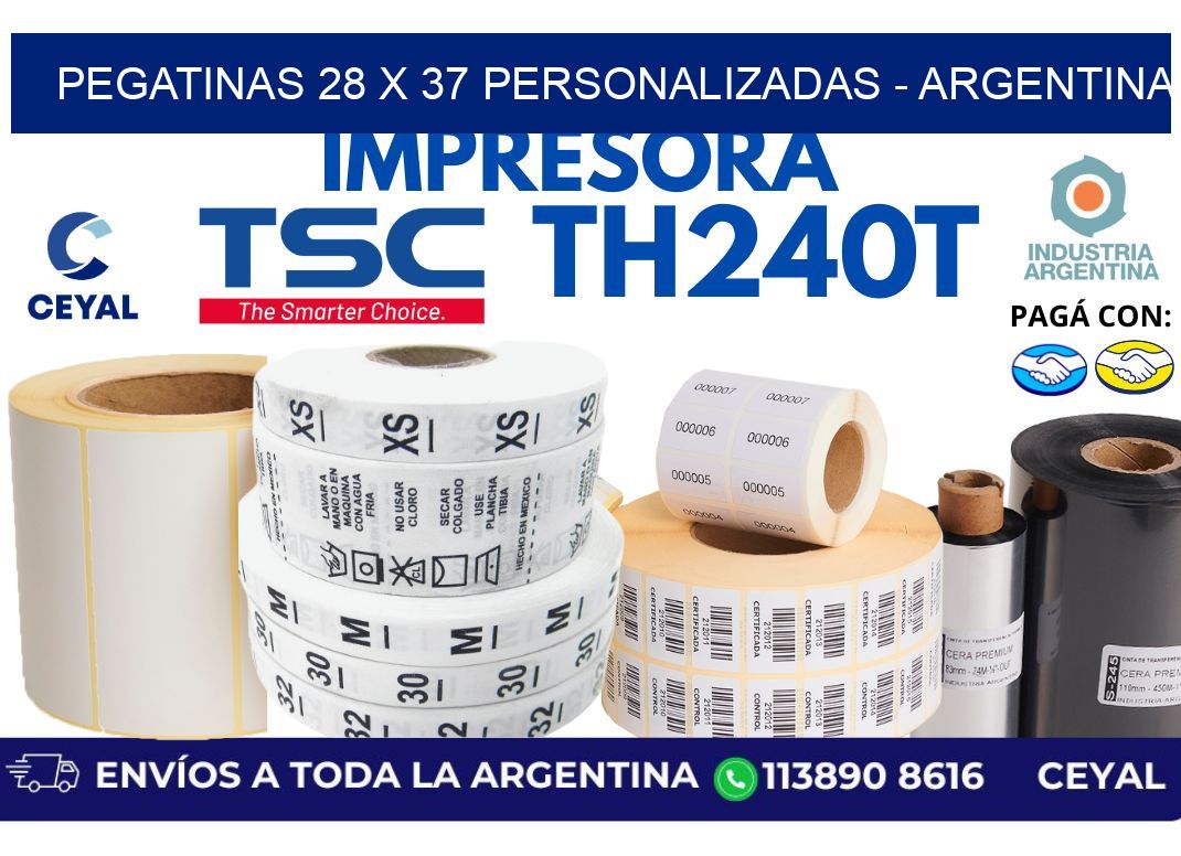 pegatinas 28 x 37 personalizadas - Argentina