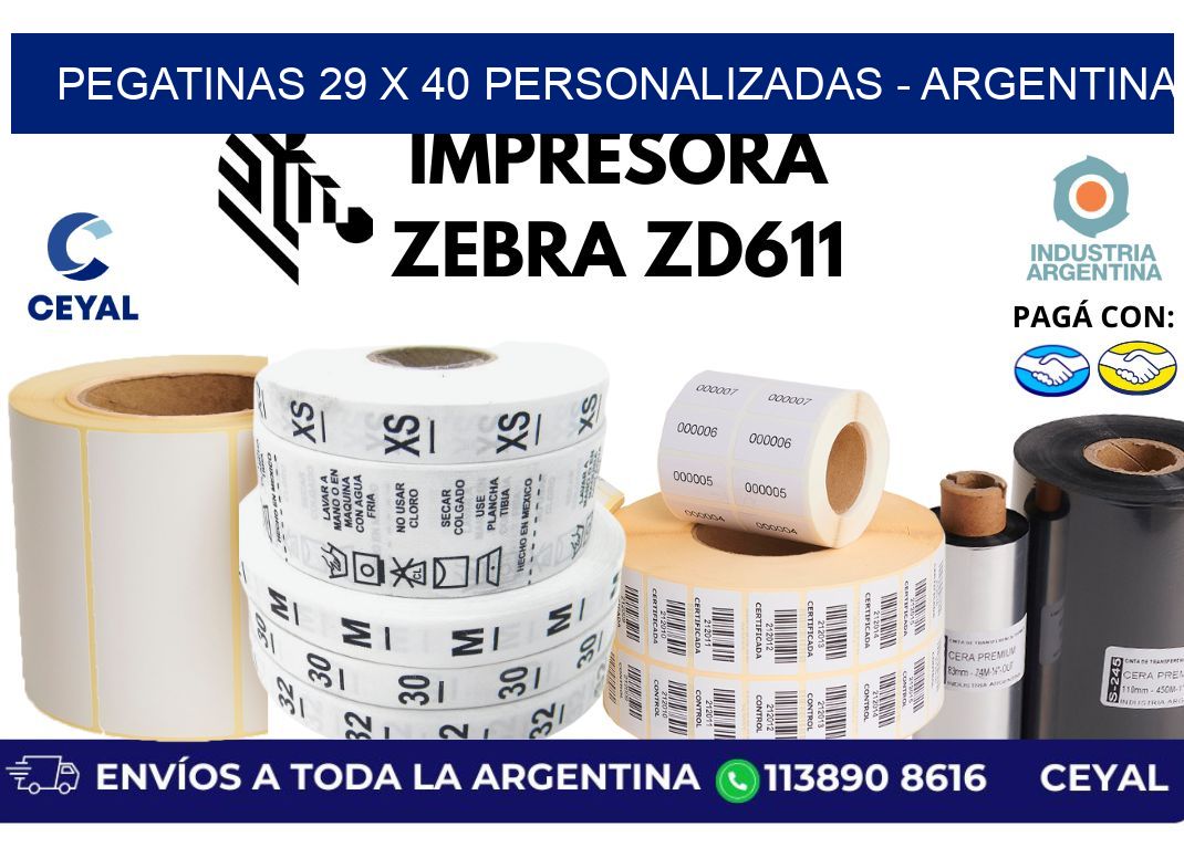 pegatinas 29 x 40 personalizadas - Argentina