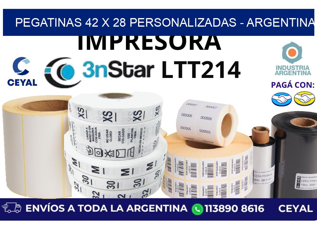 pegatinas 42 x 28 personalizadas - Argentina