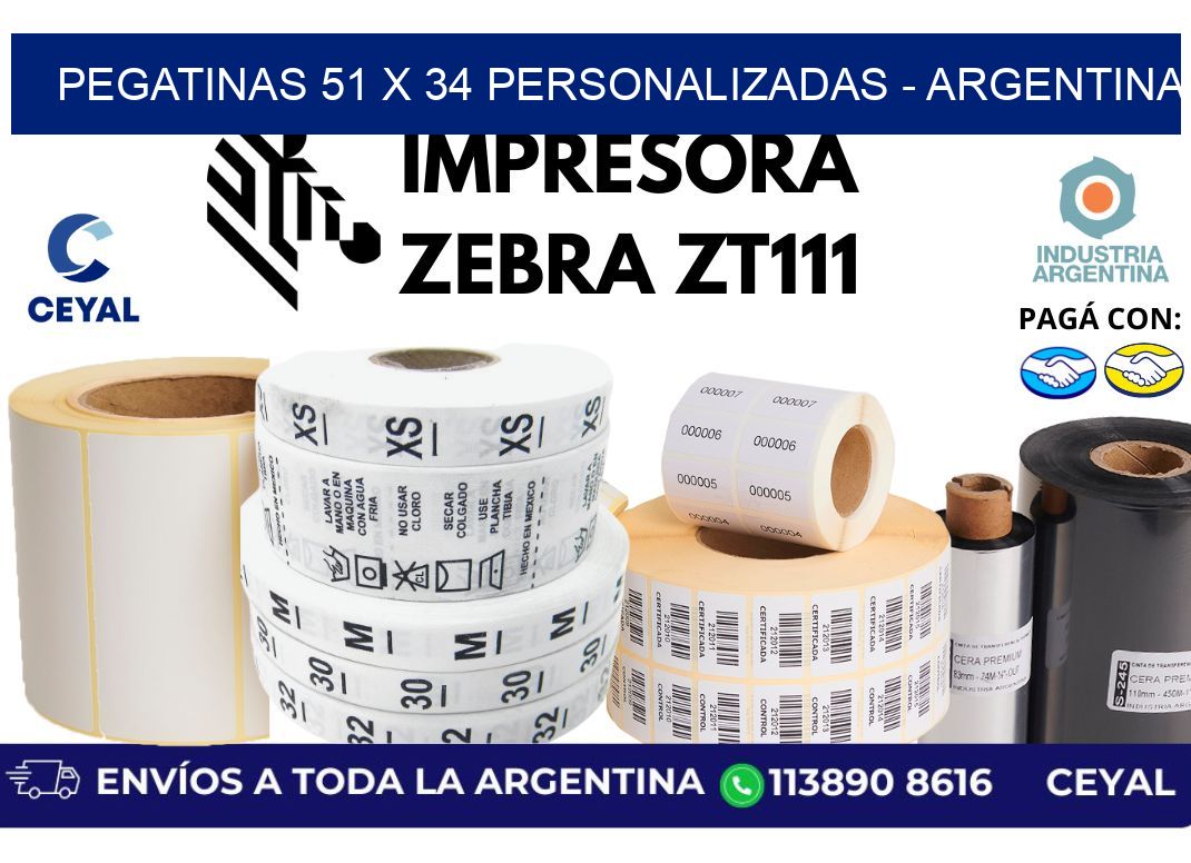 pegatinas 51 x 34 personalizadas - Argentina
