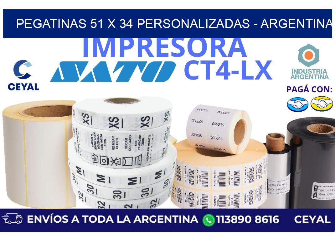 pegatinas 51 x 34 personalizadas – Argentina