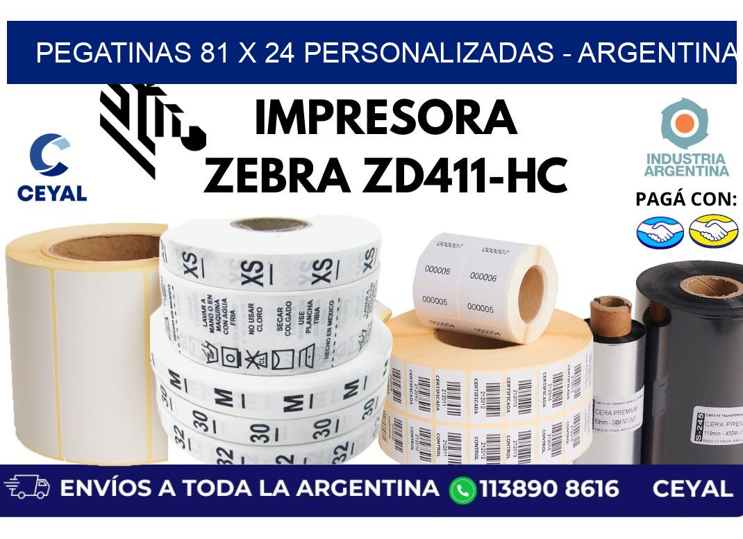 pegatinas 81 x 24 personalizadas – Argentina