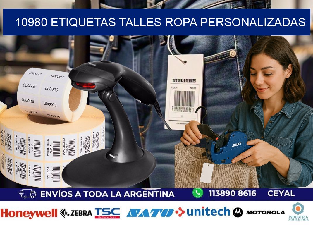 10980 ETIQUETAS TALLES ROPA PERSONALIZADAS