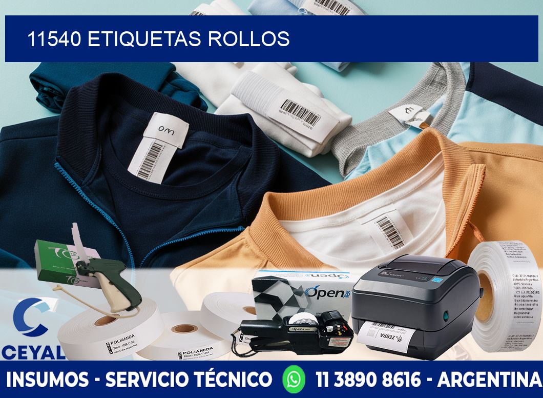 11540 Etiquetas rollos