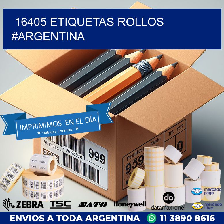 16405 etiquetas rollos #ARGENTINA
