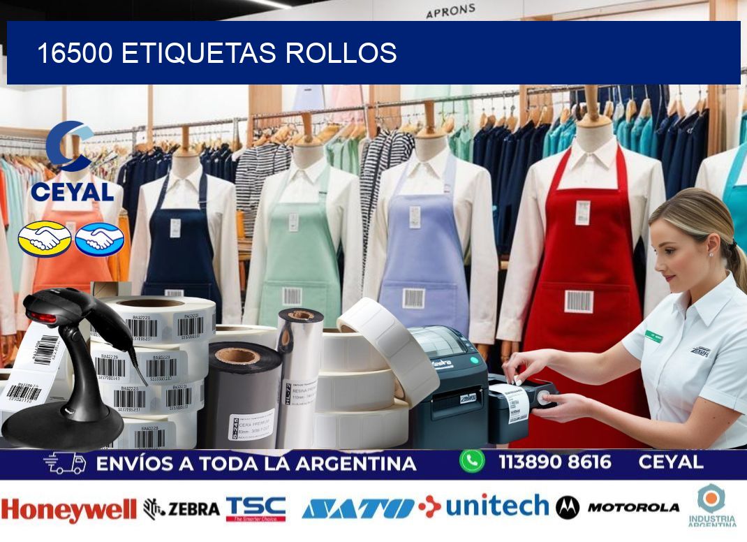 16500 etiquetas rollos