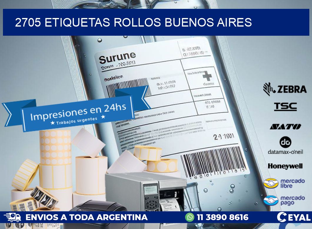 2705 etiquetas rollos buenos aires