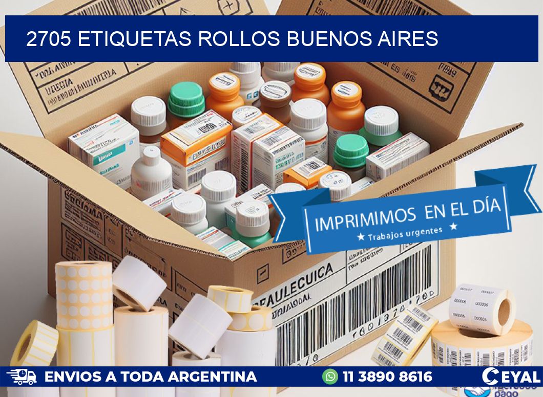2705 etiquetas rollos buenos aires