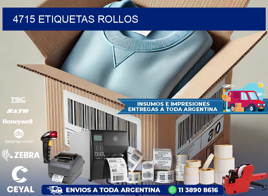 4715 etiquetas rollos