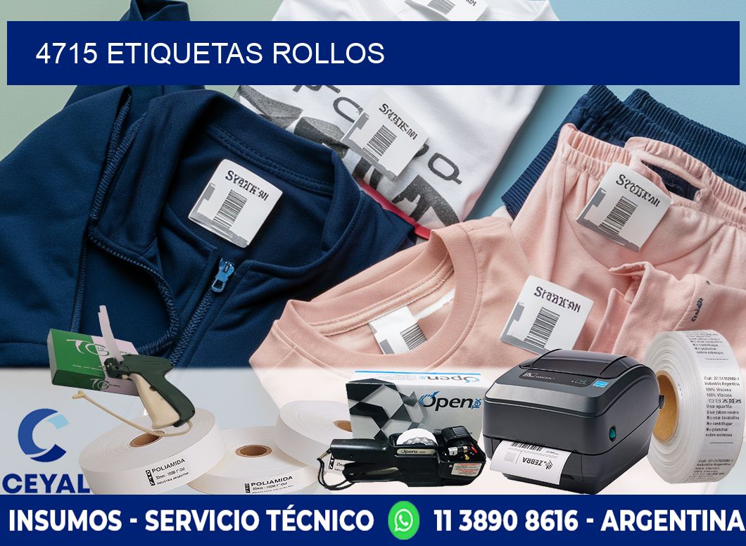4715 etiquetas rollos