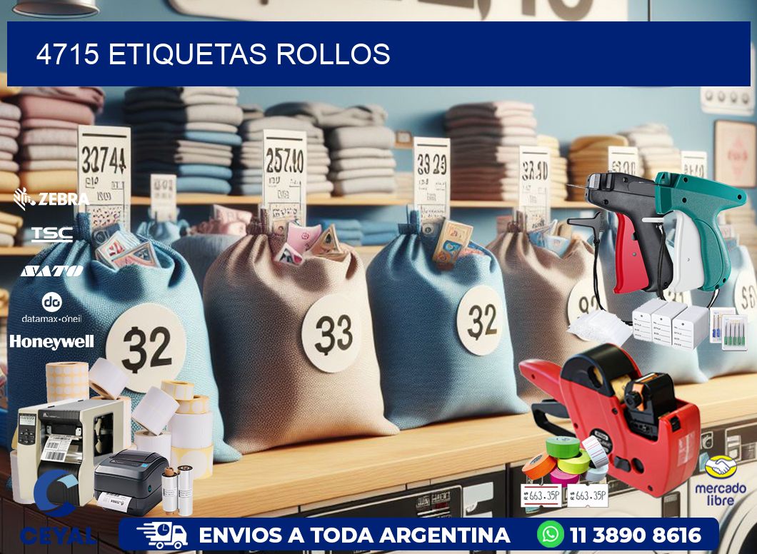4715 etiquetas rollos
