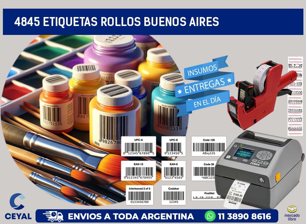 4845 etiquetas rollos buenos aires