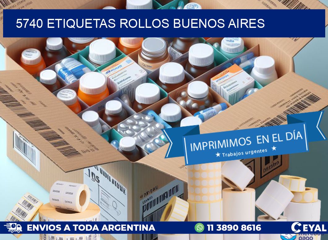 5740 etiquetas rollos buenos aires