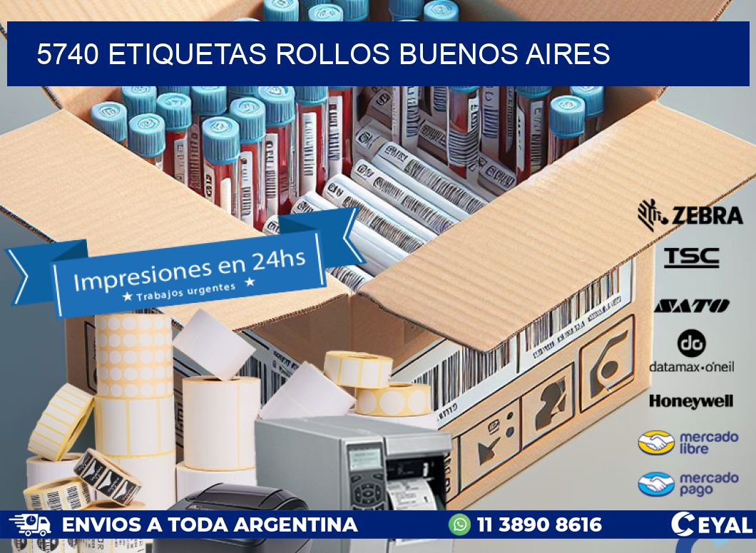 5740 etiquetas rollos buenos aires