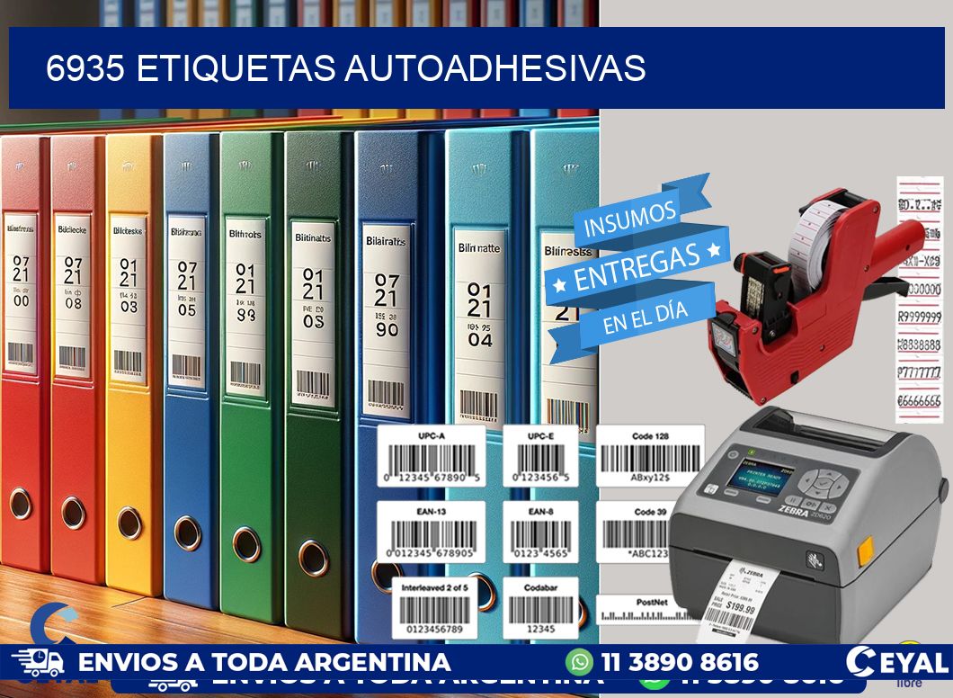 6935 etiquetas autoadhesivas