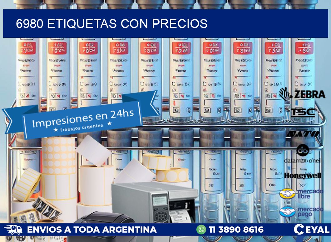 6980 etiquetas con precios
