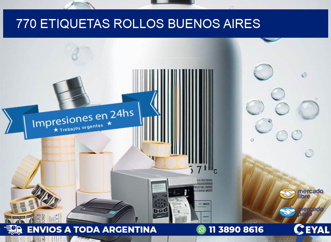 770 etiquetas rollos buenos aires