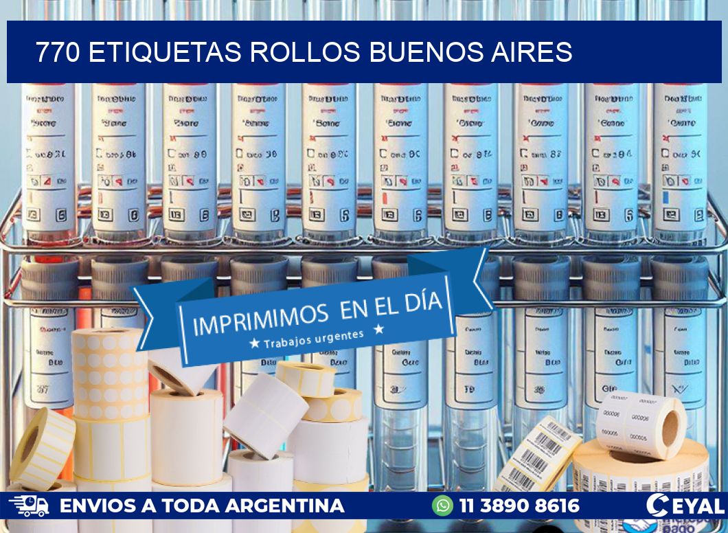 770 etiquetas rollos buenos aires