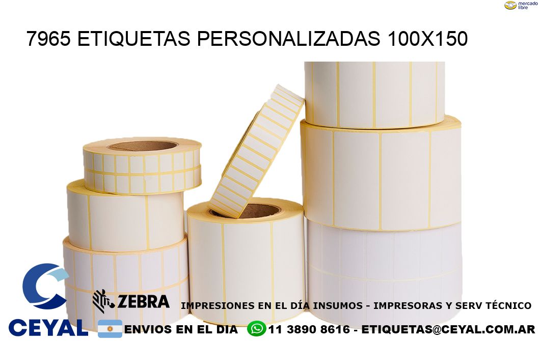 7965 Etiquetas personalizadas 100×150