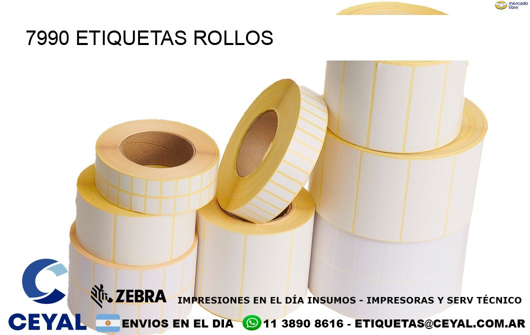 7990 etiquetas rollos