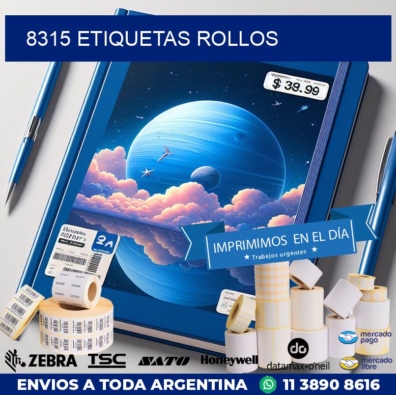 8315 etiquetas rollos