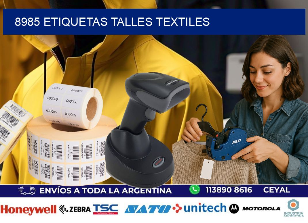 8985 ETIQUETAS TALLES TEXTILES