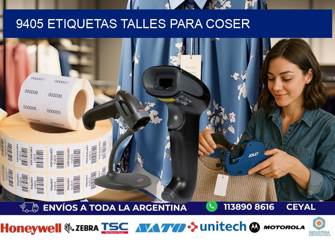 9405 ETIQUETAS TALLES PARA COSER