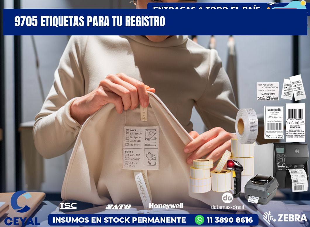 9705 etiquetas para tu registro