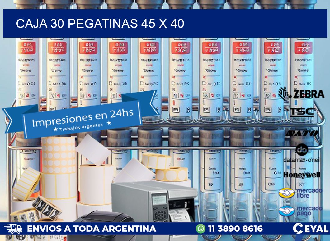 CAJA 30 PEGATINAS 45 x 40