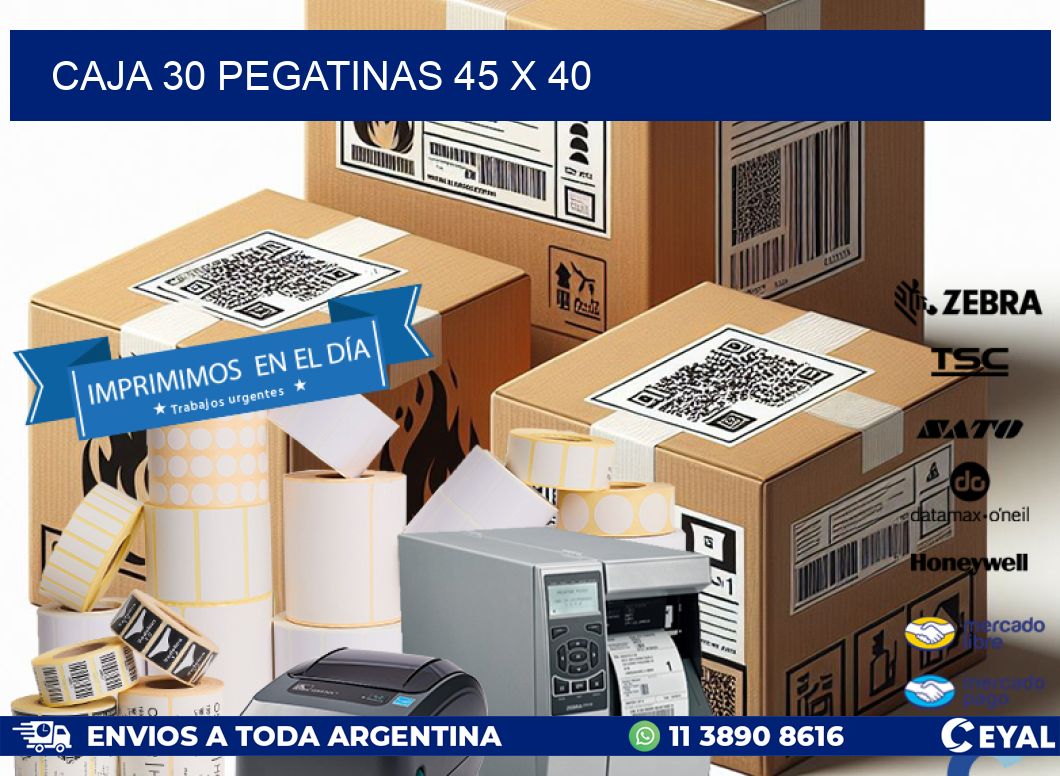 CAJA 30 PEGATINAS 45 x 40