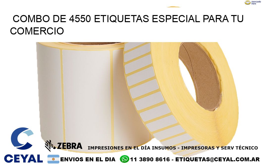 Combo de 4550 etiquetas especial para tu comercio