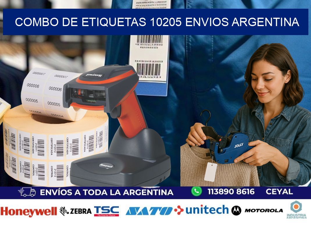 Combo de etiquetas 10205 ENVIOS ARGENTINA