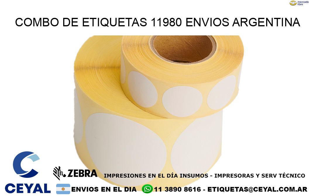 Combo de etiquetas 11980 ENVIOS ARGENTINA