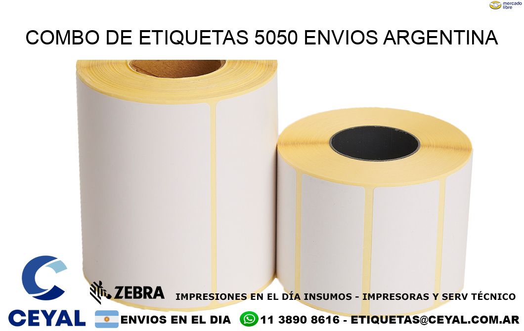 Combo de etiquetas 5050 ENVIOS ARGENTINA