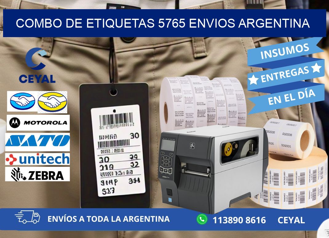 Combo de etiquetas 5765 ENVIOS ARGENTINA