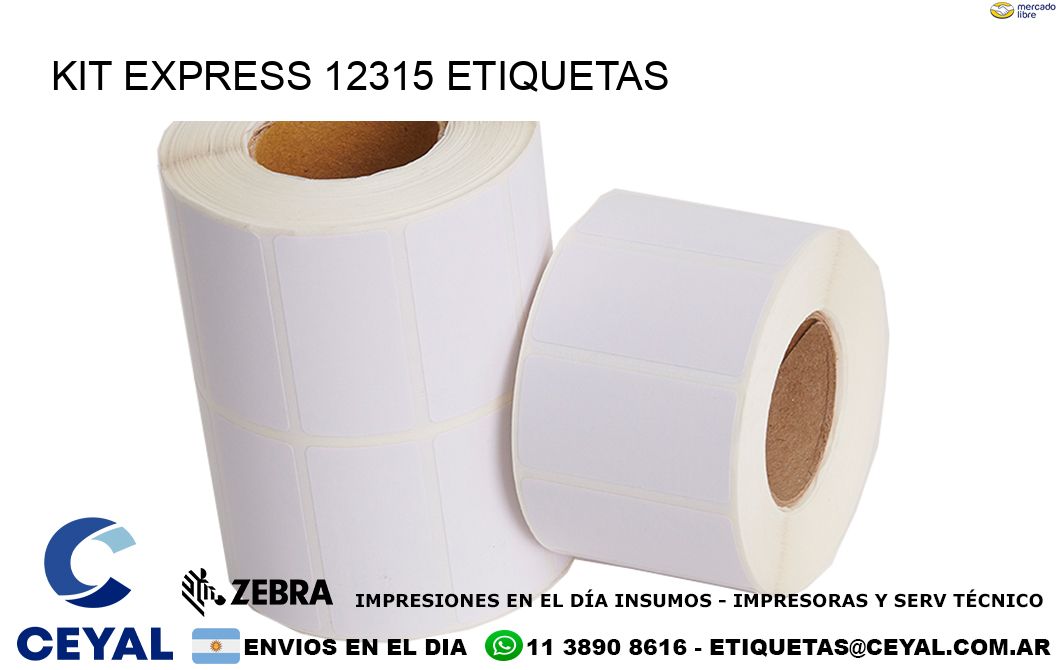 Kit express 12315 etiquetas