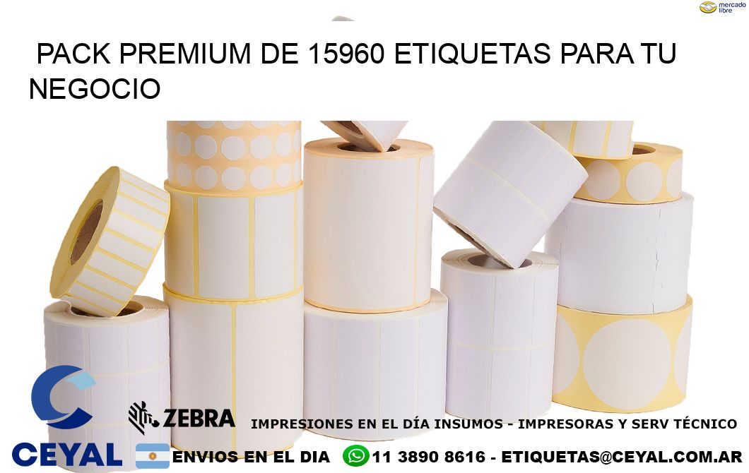 Pack premium de 15960 etiquetas para tu negocio