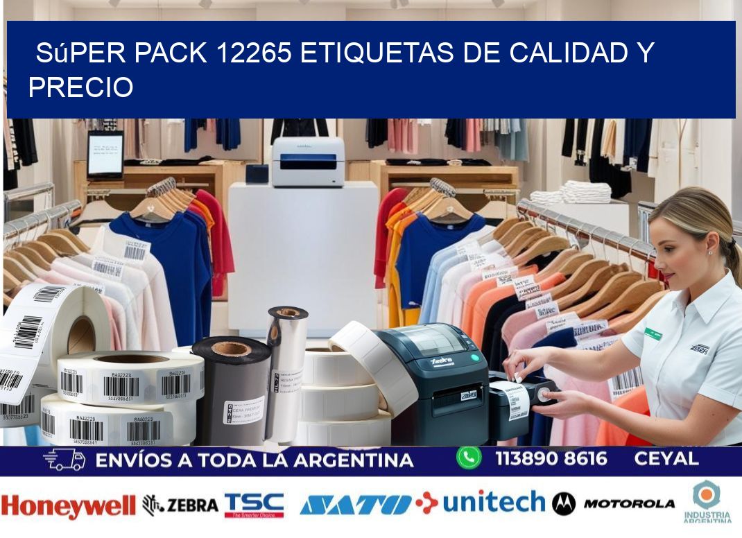 Súper pack 12265 etiquetas de calidad y precio