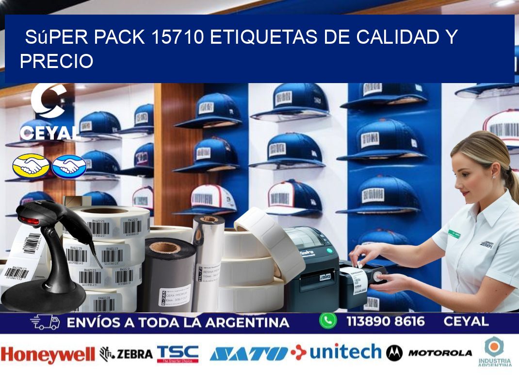 Súper pack 15710 etiquetas de calidad y precio