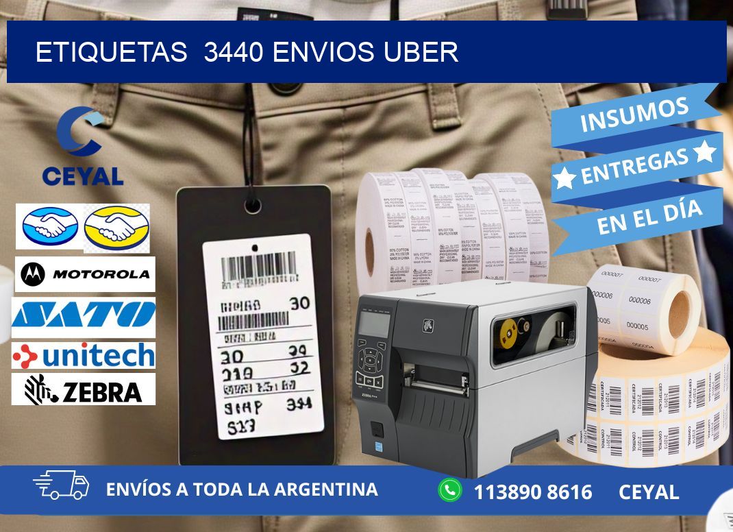 etiquetas 3440 ENVIOS UBER