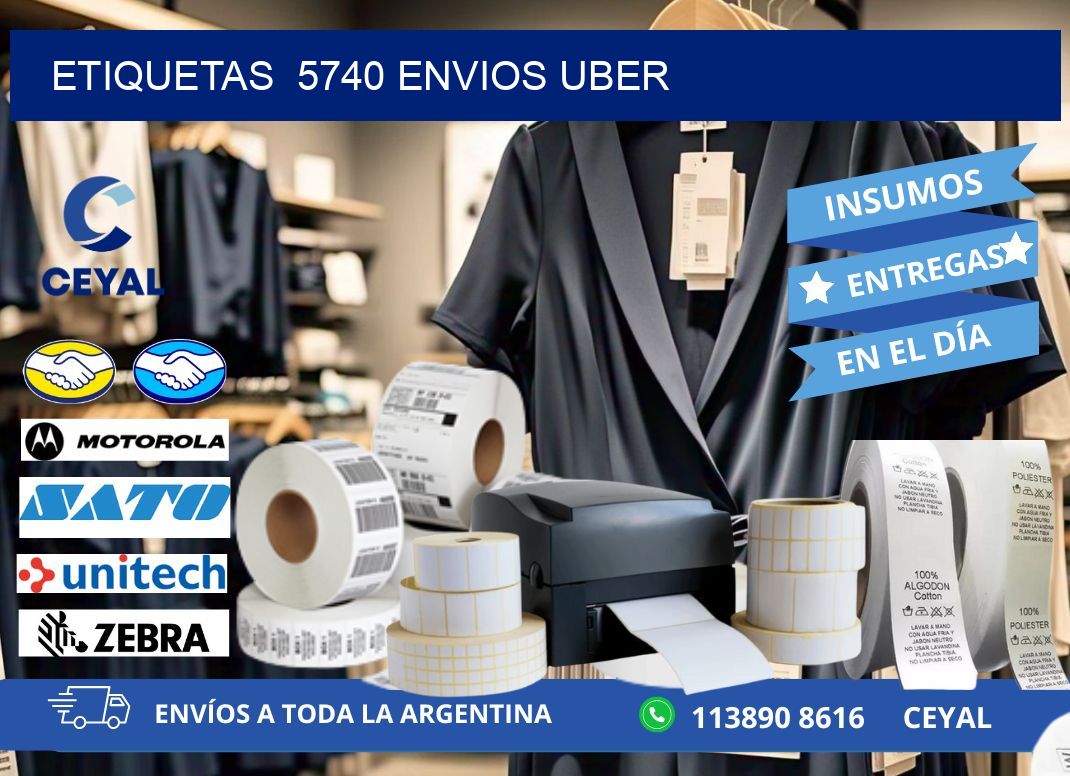 etiquetas 5740 ENVIOS UBER