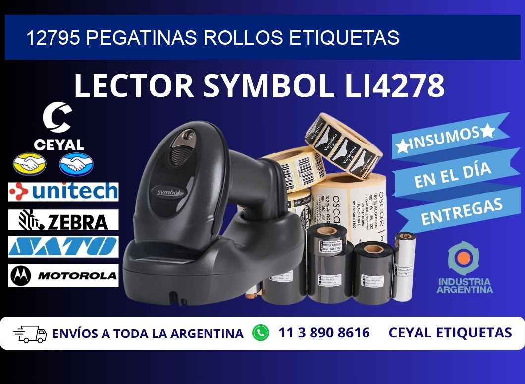 12795 Pegatinas rollos etiquetas
