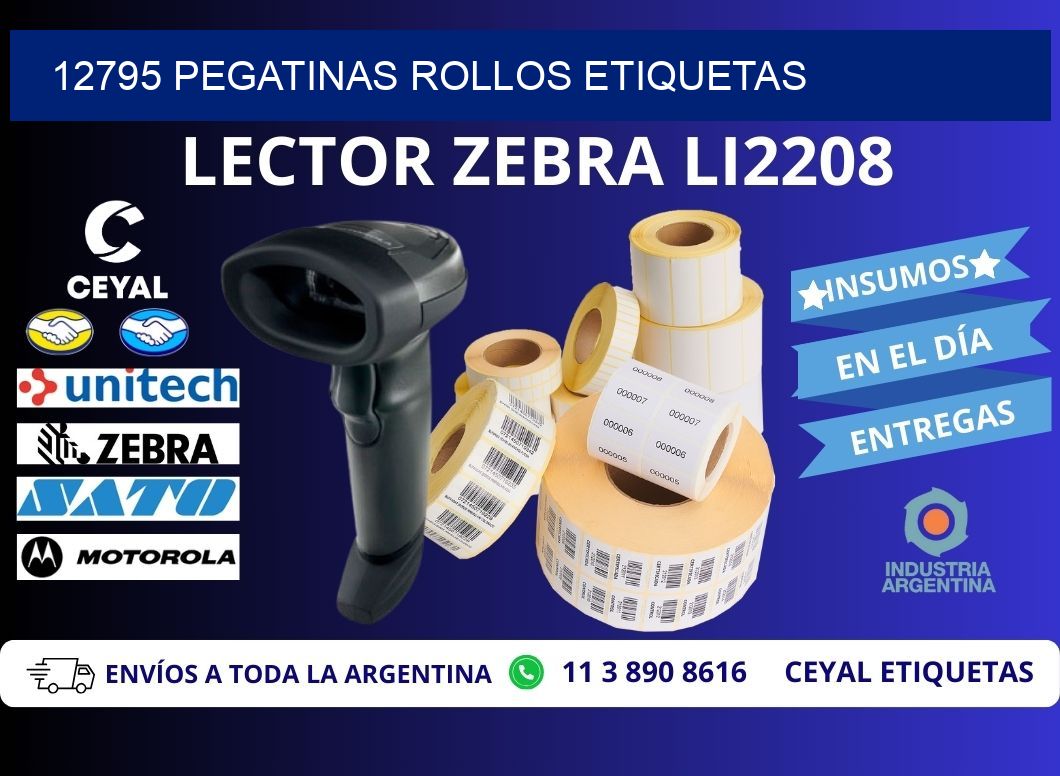 12795 Pegatinas rollos etiquetas