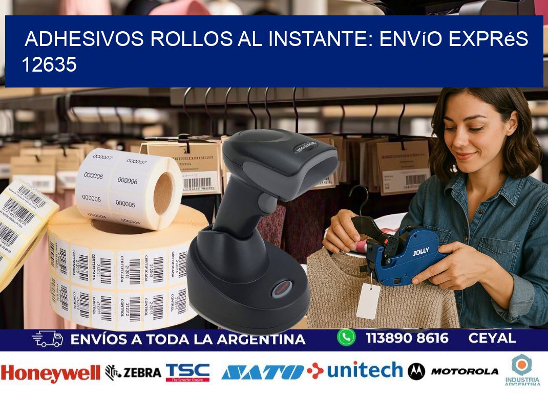 Adhesivos rollos al Instante: Envío Exprés 12635