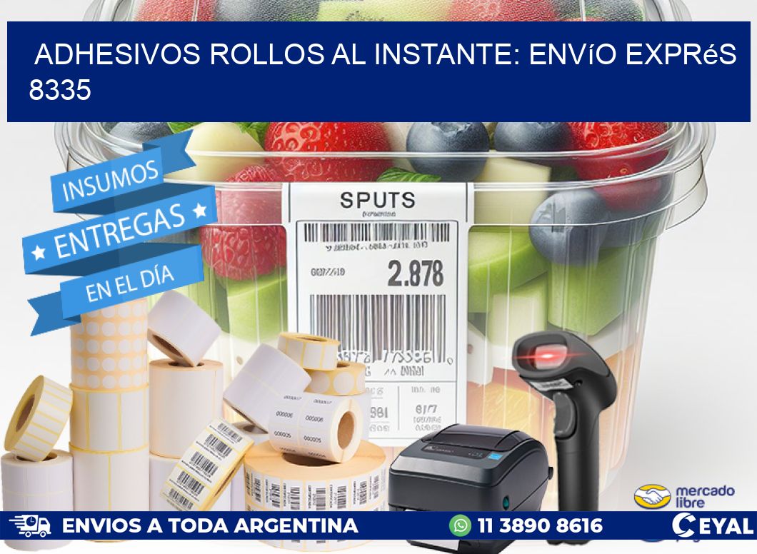 Adhesivos rollos al Instante: Envío Exprés 8335